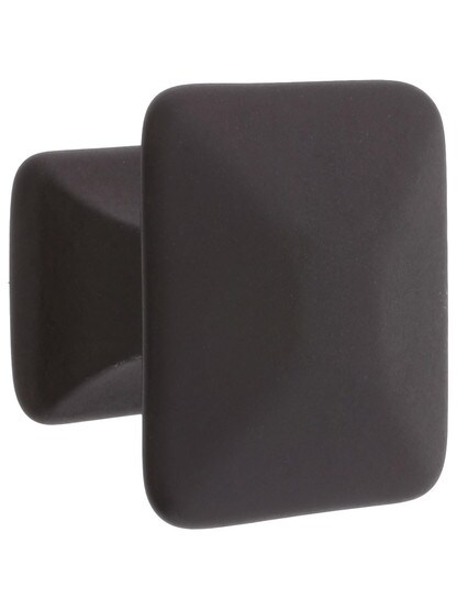 Pyramid Style Cabinet Knob - 1 1/4 inch Square in Oil-Rubbed Bronze.
